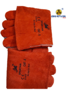 Spartan CAT II Red Hand Gloves – Industrial Heat & Spark Protection