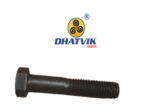 Hex Bolt Half Thread | M12 x 1.75 x 60 | HT Grade10.9 (UNBARKO) | Black | Wt.10 P/C ~600 gram