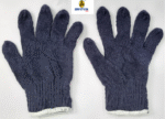 Knitted Safety Hand Gloves Blue Cotton - Image 3