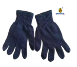 Knitted Safety Hand Gloves Blue Cotton