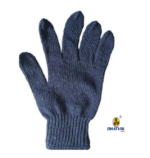 Knitted Safety Hand Gloves Blue Cotton - Image 2