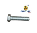Hex Bolt | M18 x 2.5 x 75 | HT Grade 5.6 | Silver (NCC) | Wt.10 p/c ~1.700 Kg