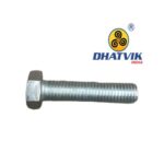 Hex Bolt | M18 x 2.5 x 75 | HT Grade 5.6 | Silver (NCC) | Wt.10 p/c ~1.700 Kg