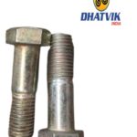 Hex Bolt Half Thread | M16 x 2 x 55 | HT Grade 5.6 | Gold (PFT) | Wt.10 p/c ~1.100 Kg