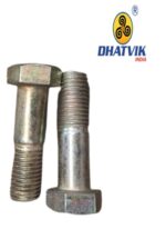 Hex Bolt Half Thread | M16 x 2 x 55 | HT Grade 5.6 | Gold (PFT) | Wt.10 p/c ~1.100 Kg